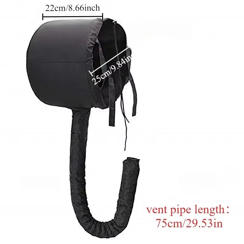 Transform Your Hair Care Routine with 2-Pack Portable Hair Bonnet Dryer Caps - Quick Drying, Oil Treatment & Diffuser Tools for Effortless Hairdressing!